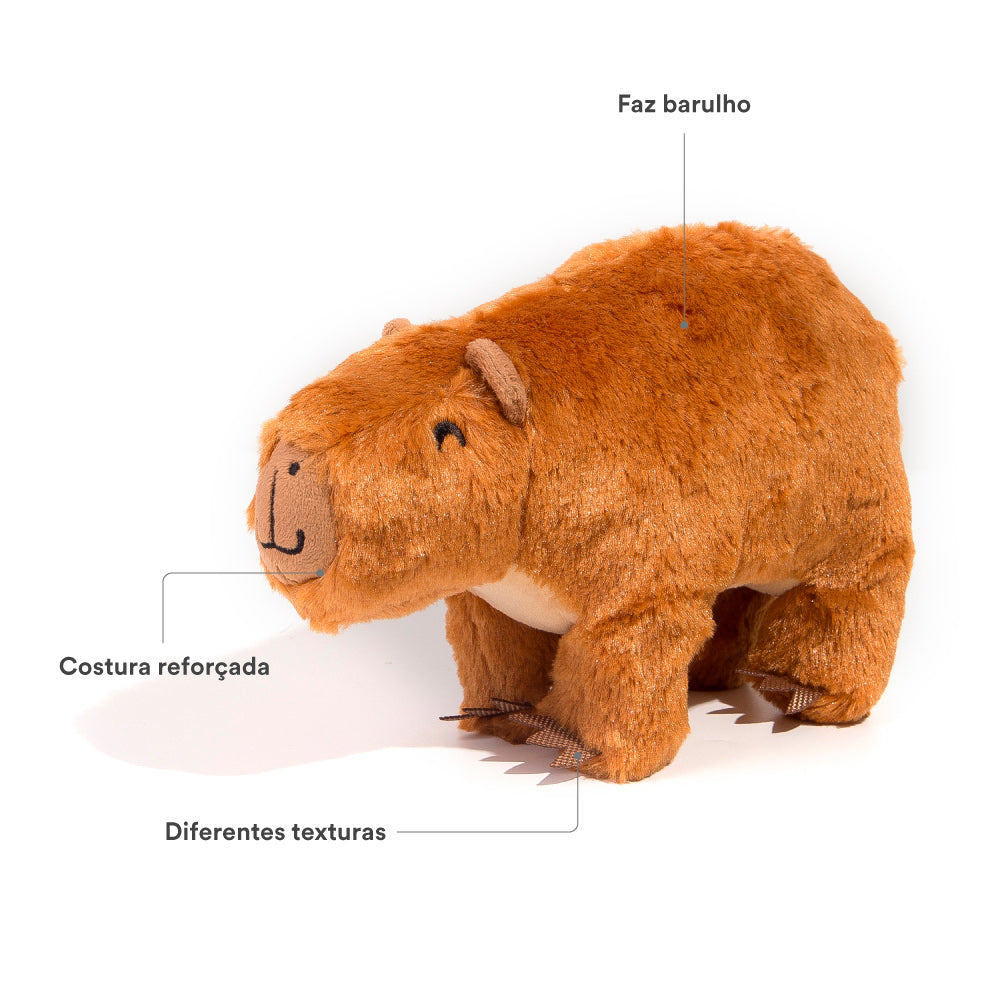 Brinquedo Capivara de Pelúcia Petz para Cães